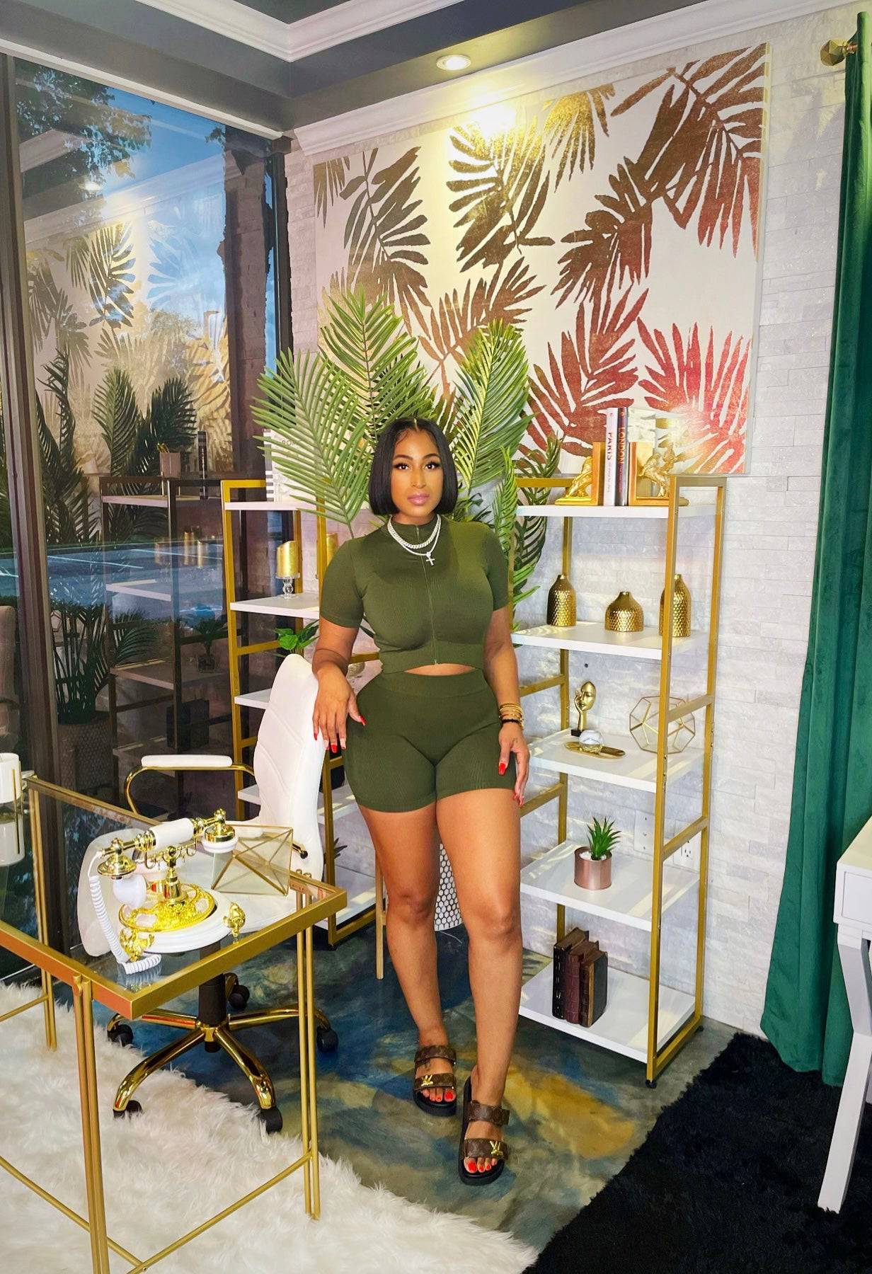 A Girls Favorite Set Olive - Baddies Shop NSJ Women's Clothing Boutique