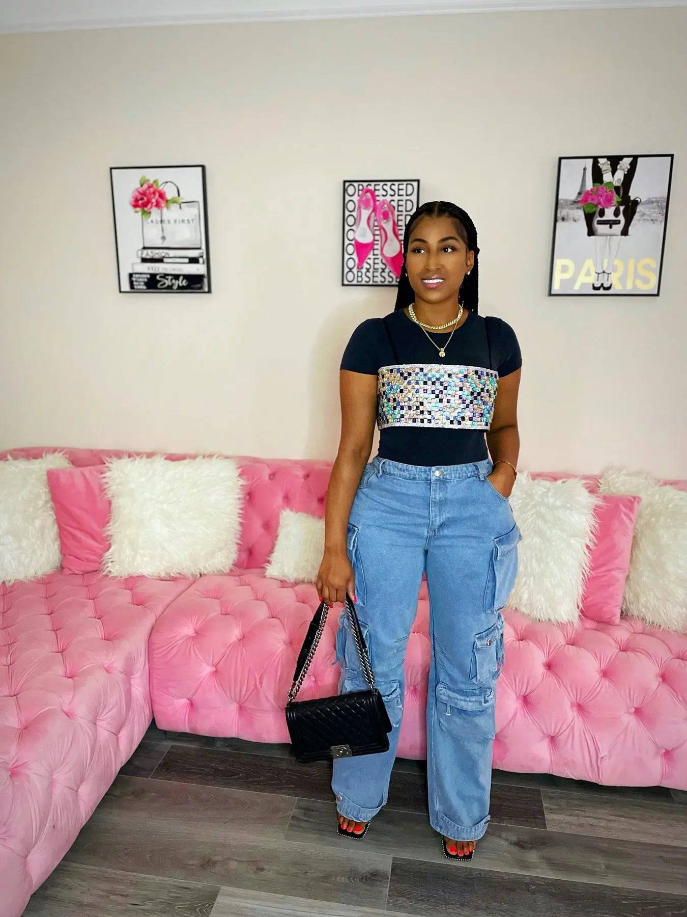 A Lil Razzle Dazzle Top - Baddies Shop NSJ Women's Clothing Boutique