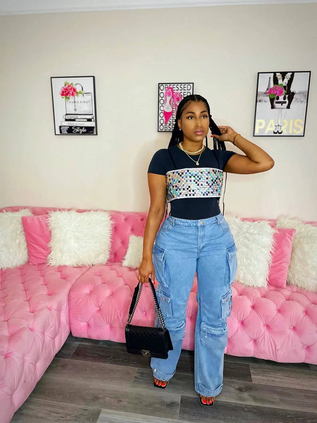 A Lil Razzle Dazzle Top - Baddies Shop NSJ Women's Clothing Boutique