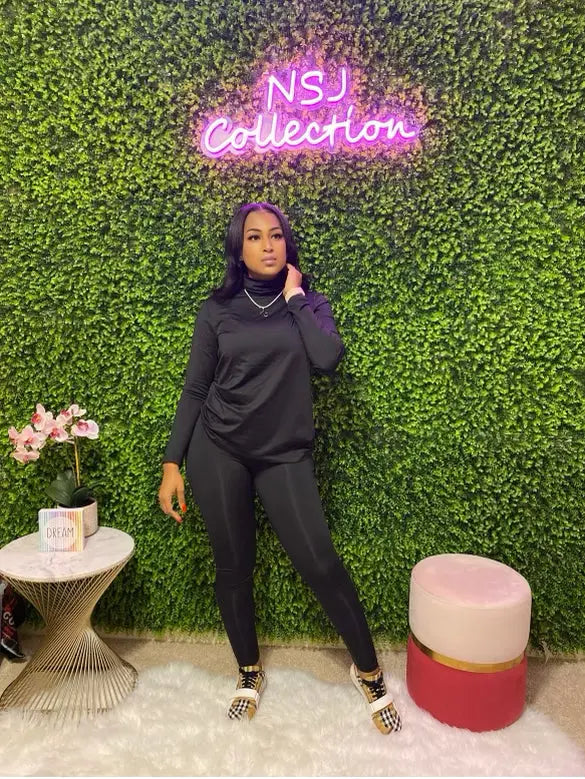 Vibe With Me Set Black - Baddies Shop NSJ Women's Clothing Boutique