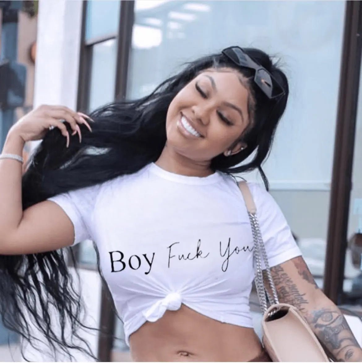 Boy “F” You Tee - Baddies Shop NSJ