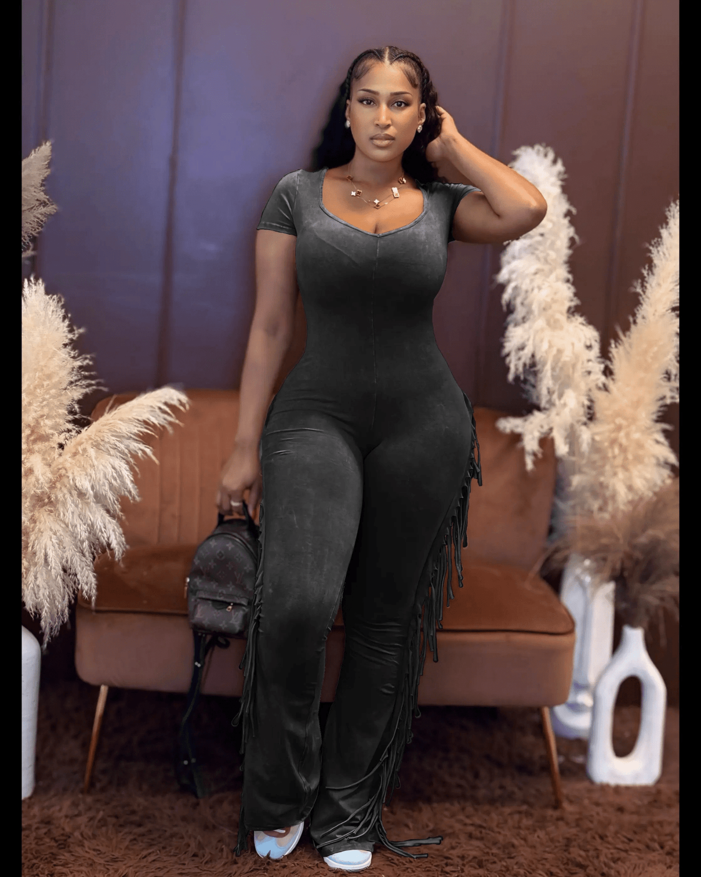 Cowboy Carter Jumpsuit Black - Baddies Shop NSJ