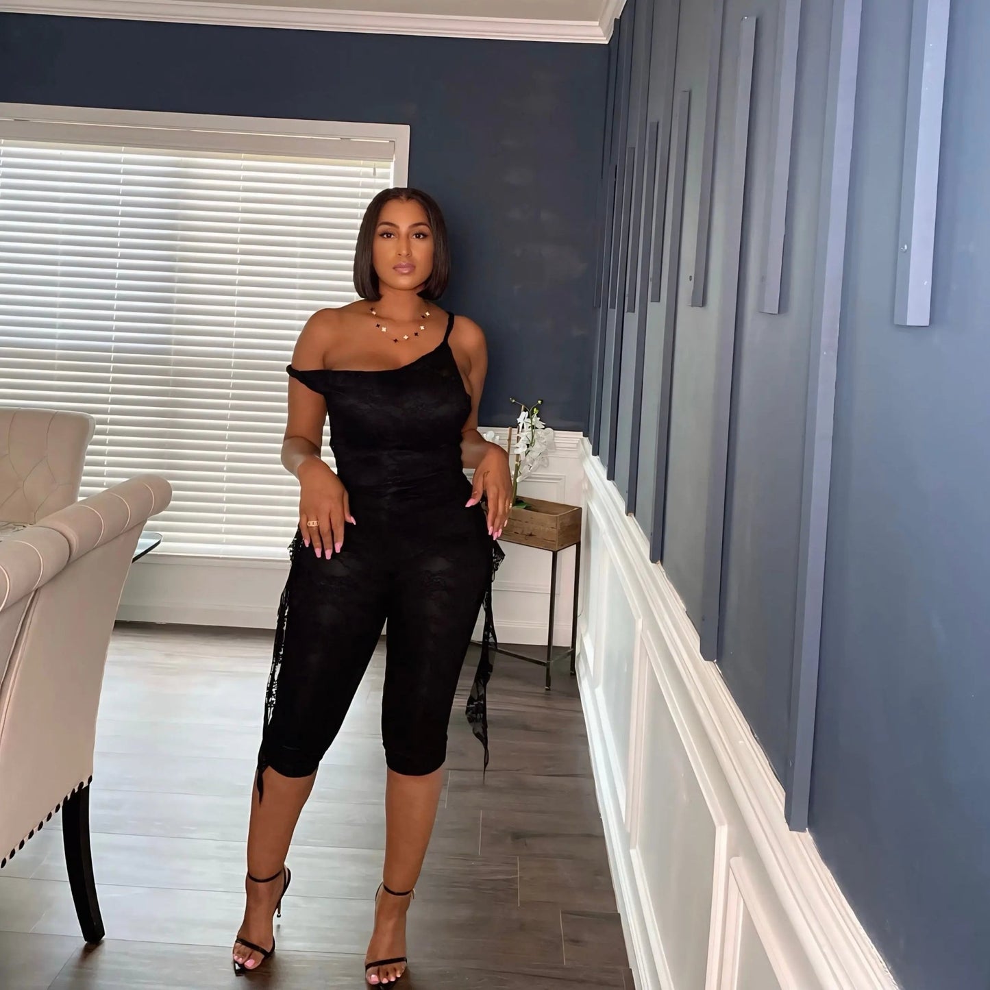 Lace Me Up Romper - Baddies Shop NSJ
