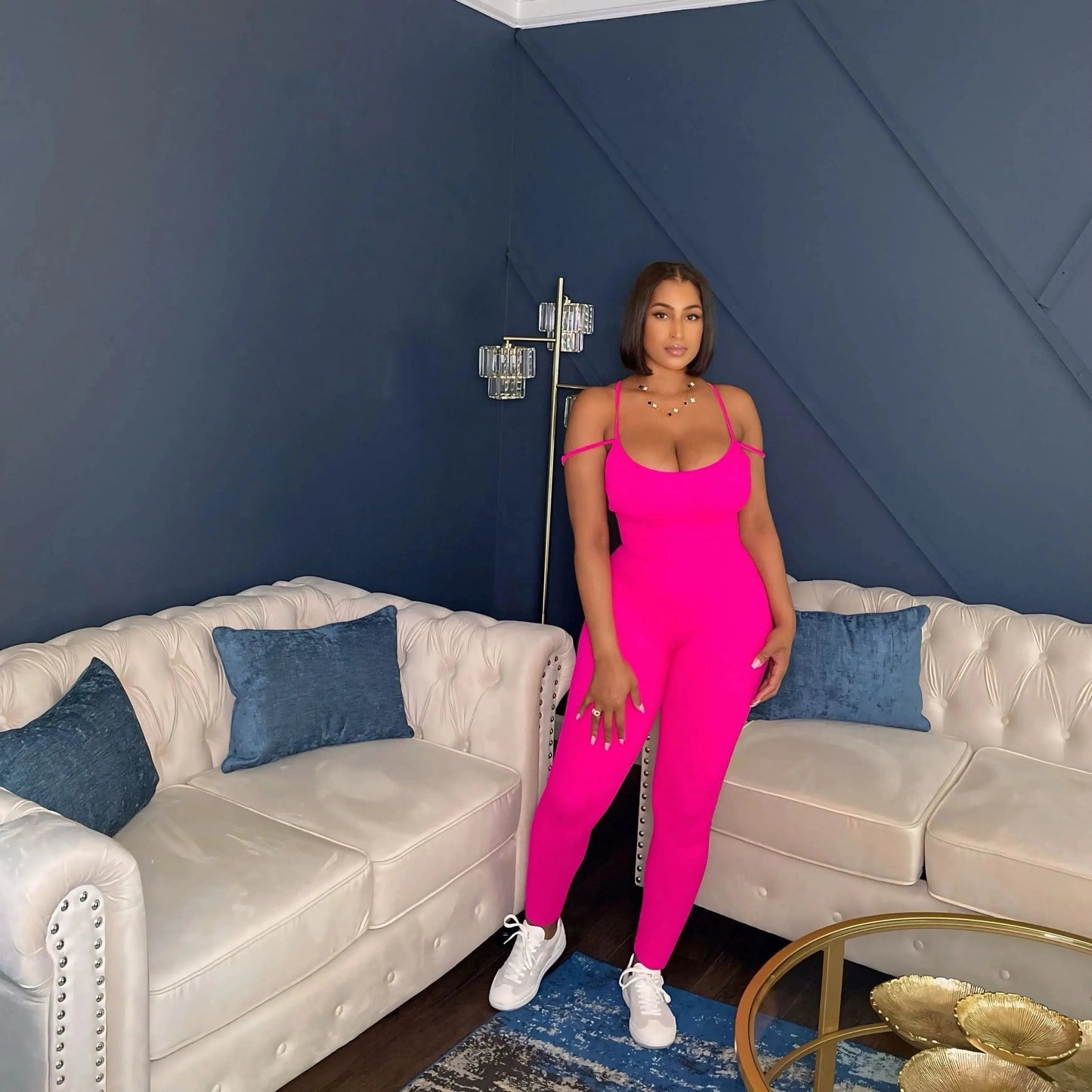 Loving On Him Jumpsuit Pink - Baddies Shop NSJ