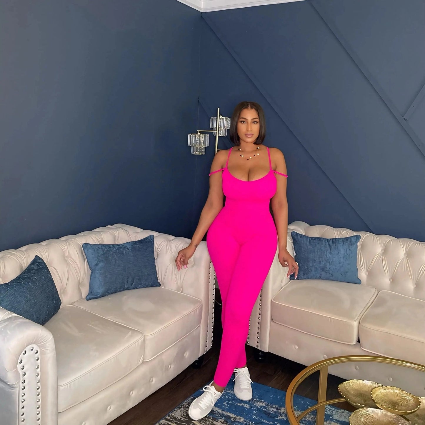 Loving On Him Jumpsuit Pink - Baddies Shop NSJ