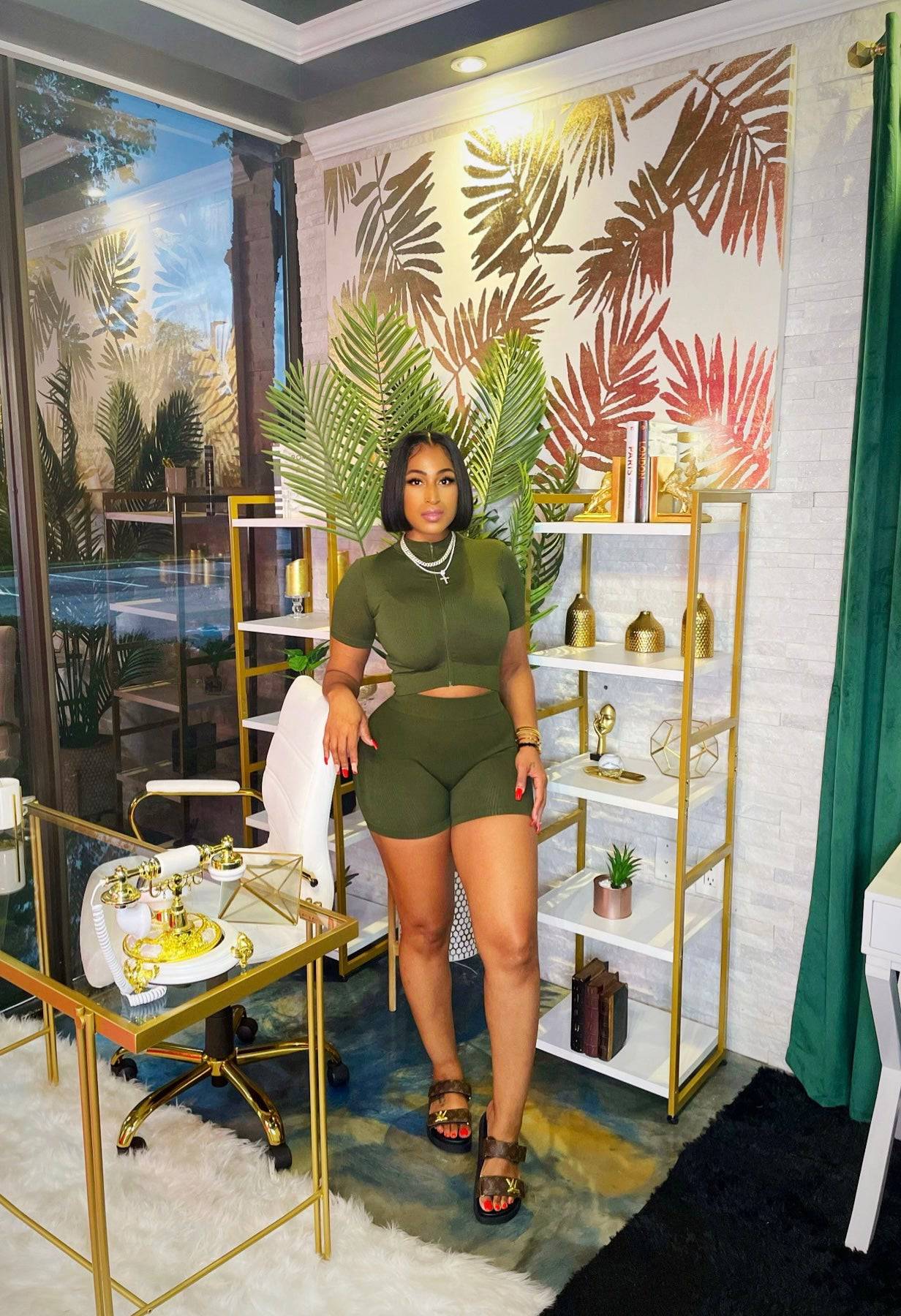 A Girls Favorite Set Olive - Baddies Shop NSJ Women's Clothing Boutique