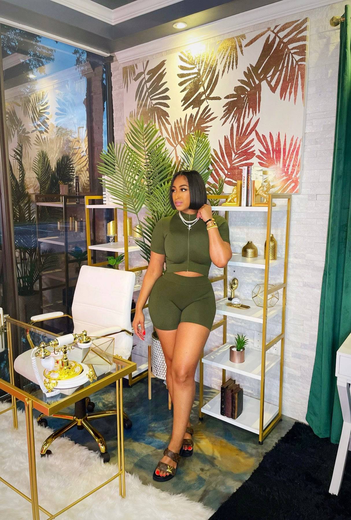 A Girls Favorite Set Olive - Baddies Shop NSJ Women's Clothing Boutique