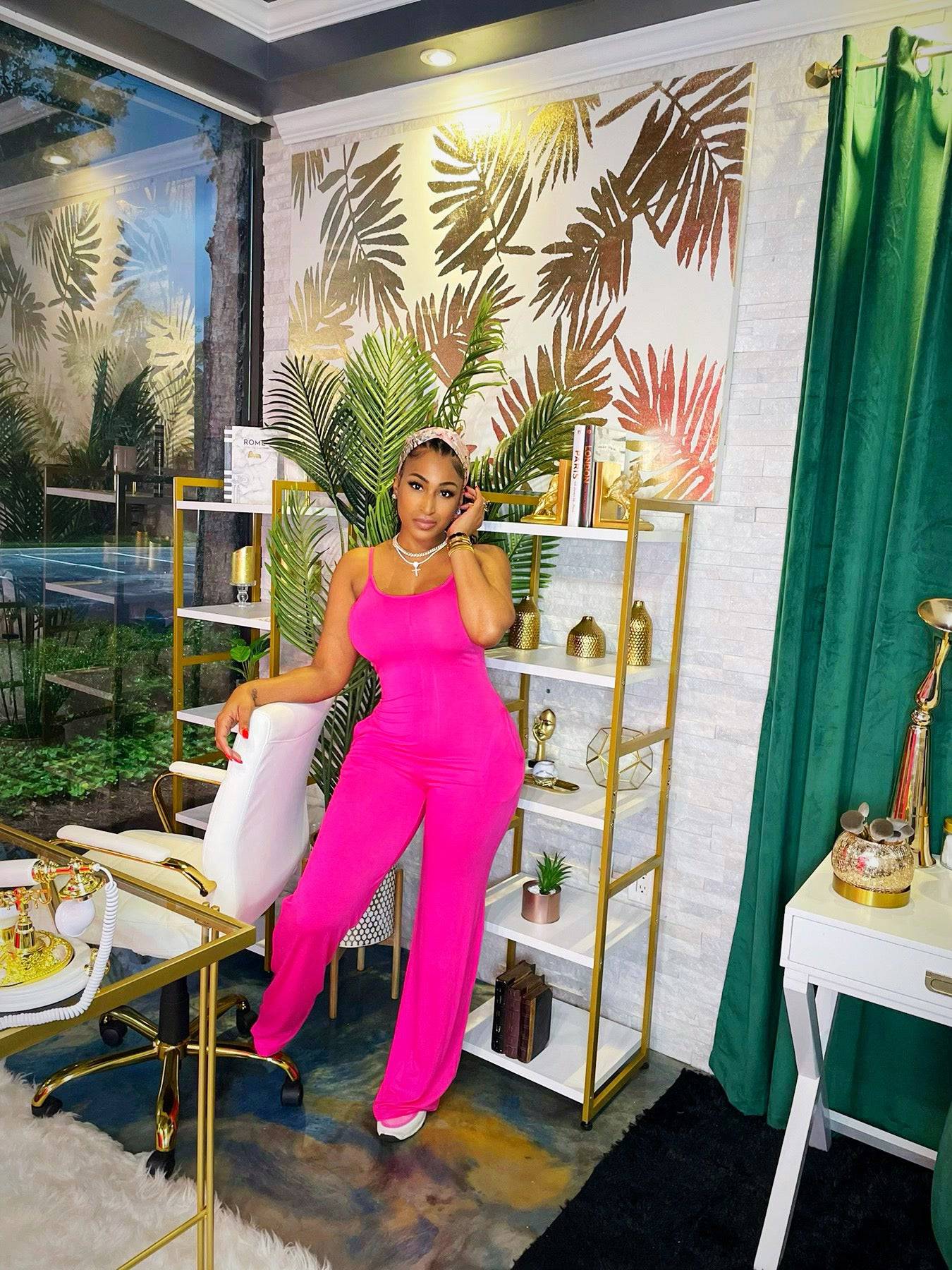 Something Comfy Jumpsuit Pink - Baddies Shop NSJ Women's Clothing Boutique