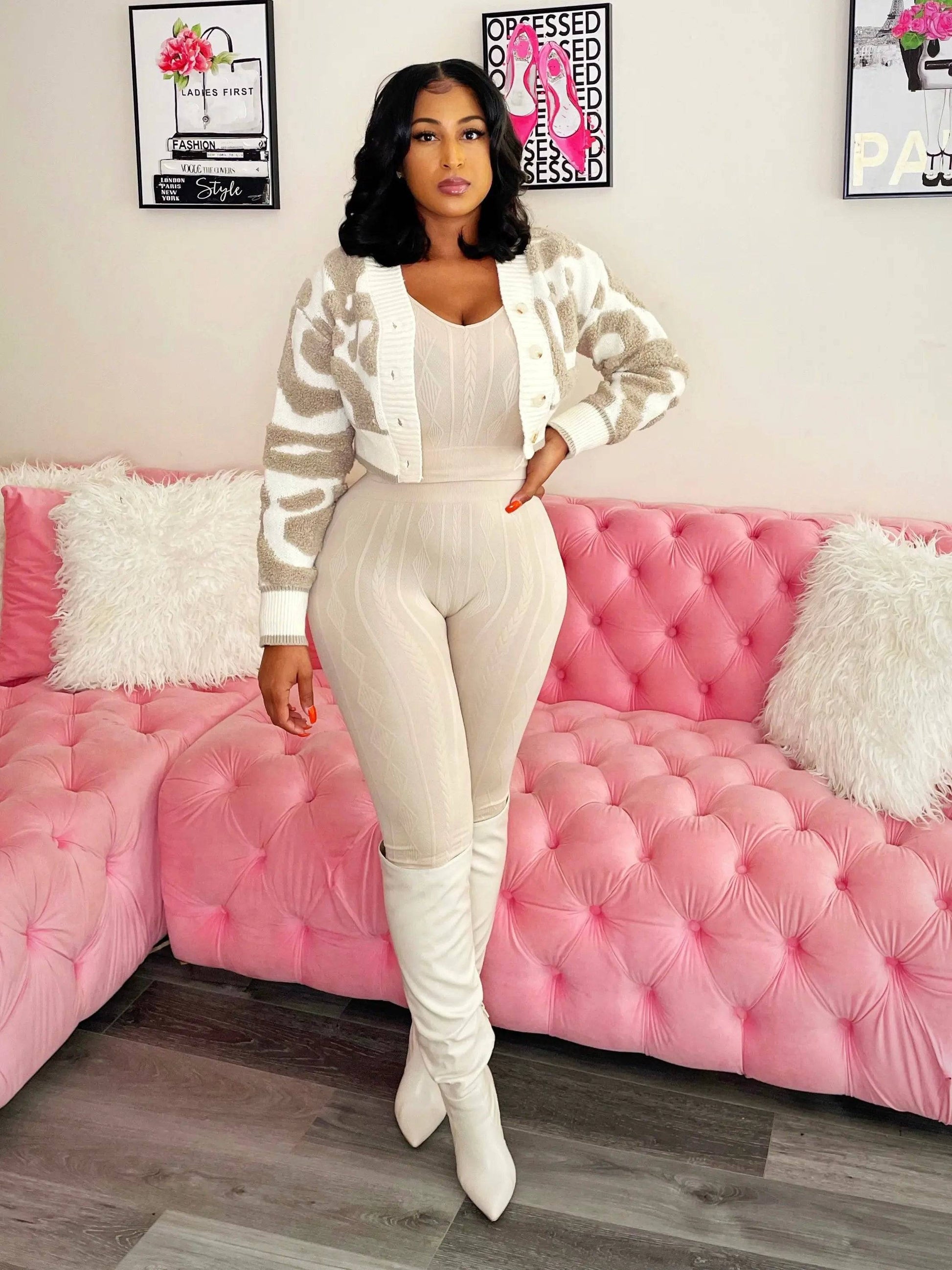 The Perfect Legging Set Cream - Baddies Shop NSJ Women's Clothing Boutique