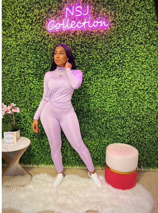 Vibe With Me Set Lavender - Baddies Shop NSJ Women's Clothing Boutique